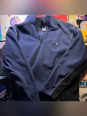 Old navy  Men's Navy Quarter-Zip Fleece Pullover